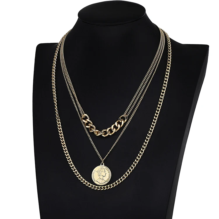 

Manufacturers Multi Layer Necklace 18k Gold Necklace happy face necklace