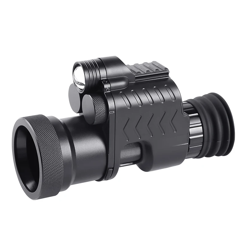 

Telescope 1080P Night Vision Hunting Scope 5W IR Flashlight High Impact Resistance Optical Rifle Scope, Black