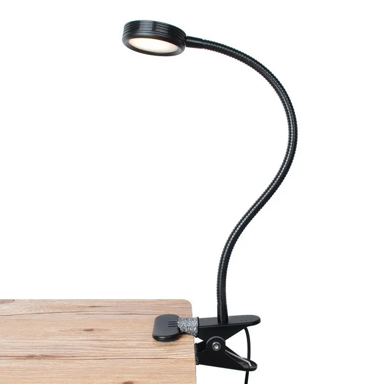 Metal Material Strong and Durable Table Light Book Reading Laptop Stand Lamp Flexible 4W LED USB Charge Clip Desk Light