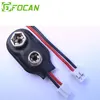 Hard plastic shell 9V battery snap with terminal