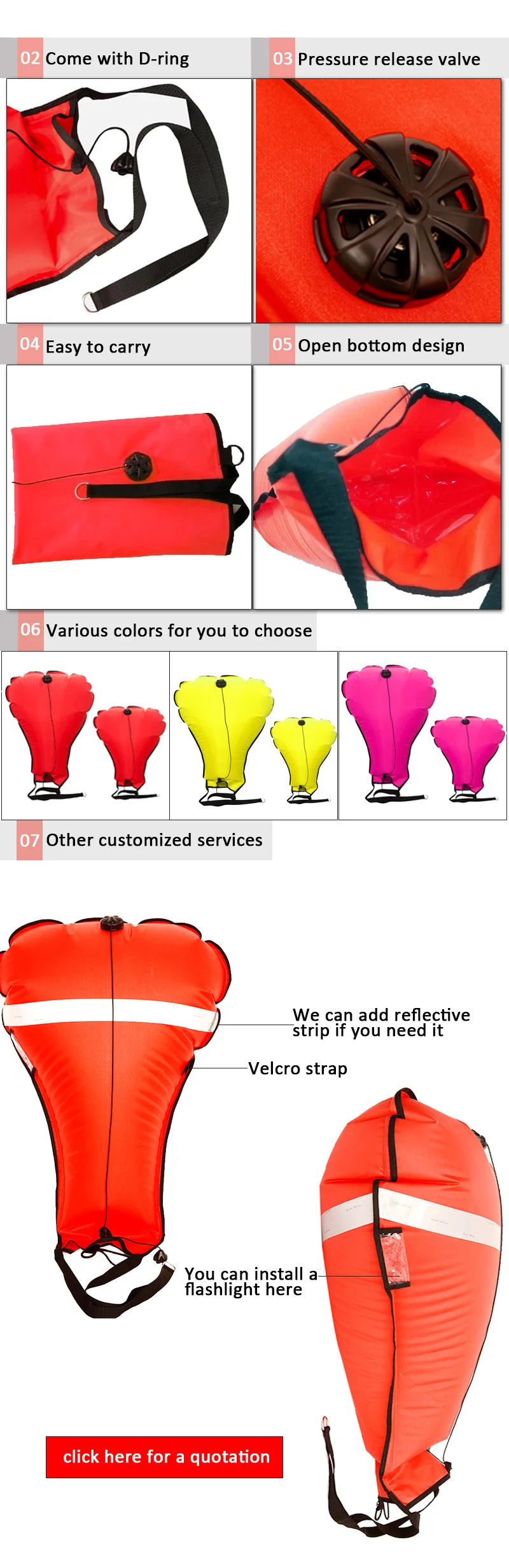 Diving Accessory Diver Snorkeling High Visibility Reflective Diving