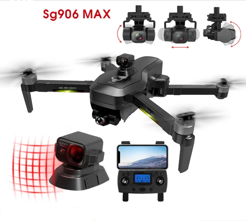 

2021 ZLL ZLRC Beast 3 SG906 MAX with 4K Camera GPS Drone 5G WIFI 1.2KM 26Mins 3 Axis Gimbal Obstacle Avoidance VS SG906 Pro 2