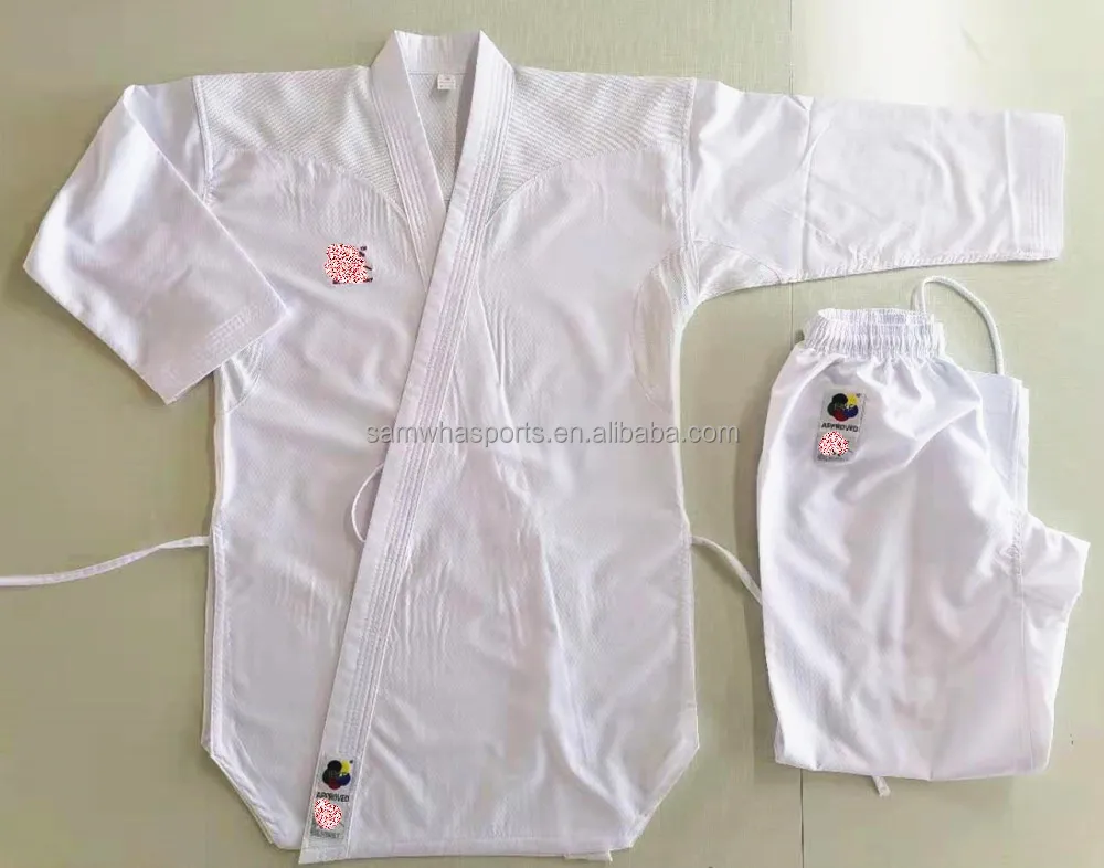 

KARATE WKF KARATE UNIFORM WKF OEM 100% polyester karate Fighter gi uniform Bjj Gi Kimono, White