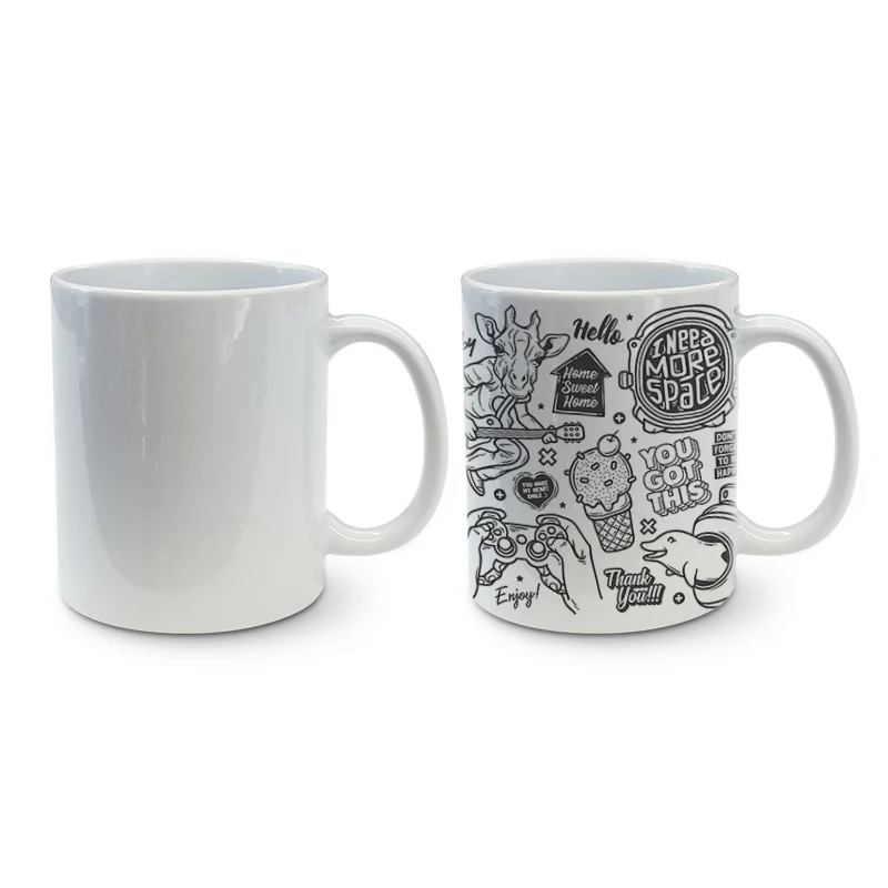 

Wholesale Custom Logo 11 Oz Tazas De Sublimation White Blank Ceramic Mug Personalized Mugs Ceramic Diner Coffee Mug