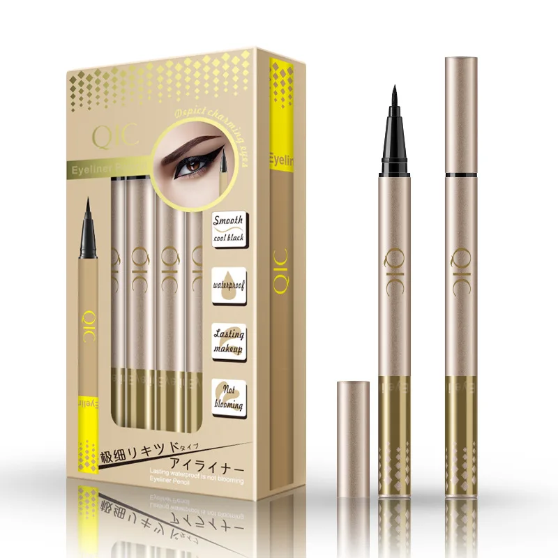 

Factory Wholesale Cheap Waterproof Black Liquid Eyeliner Pen Private Label, As picture