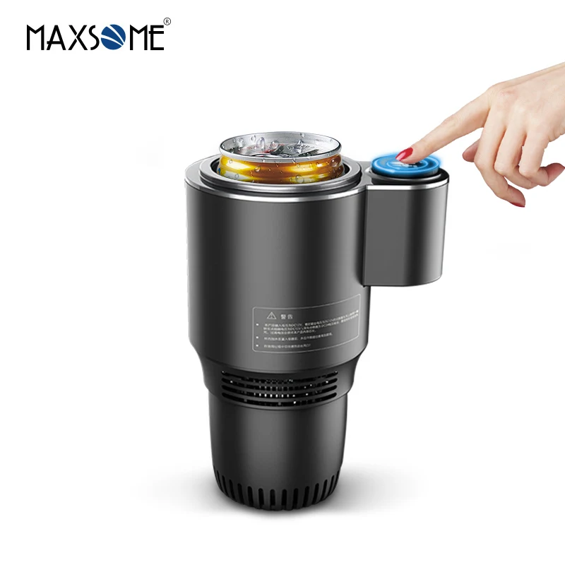 

Intelligent vehicle-mounted cold and hot water cup fast refrigeration heating small refrigerator car for home travel water, Black