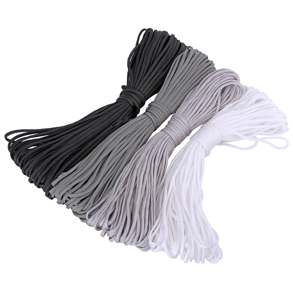 
4mm hank packing 7 inner cores paracord 550lbs Parachute Cord for Survival Bracelet 100meters 