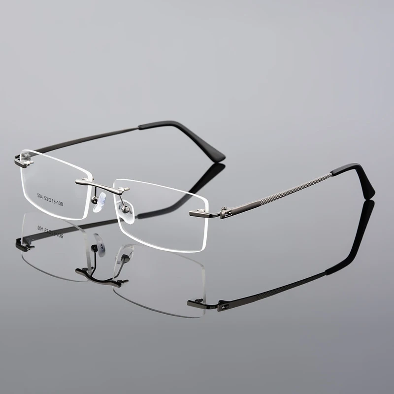 

SKYWAY Alloy Ultralight Rimless Metal Optical Frames Prescription Glasses Spectacle