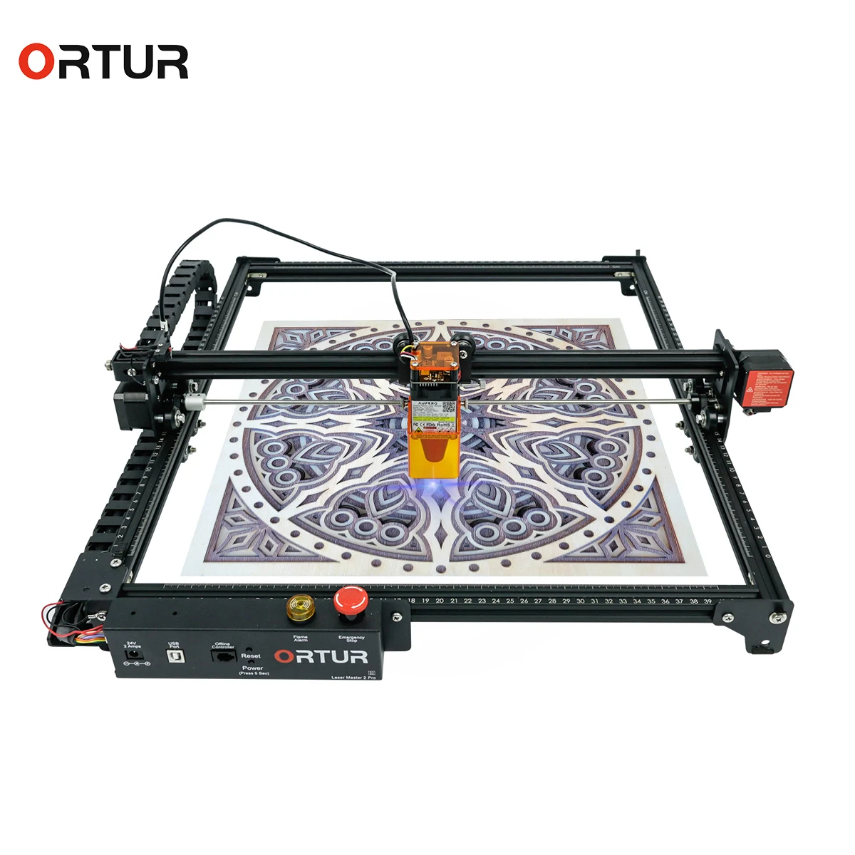 

Hot Selling ORTUR Laser Y-axis Rotary Roller Engraving Module 20W for Laser Engraving Cylindrical Objects