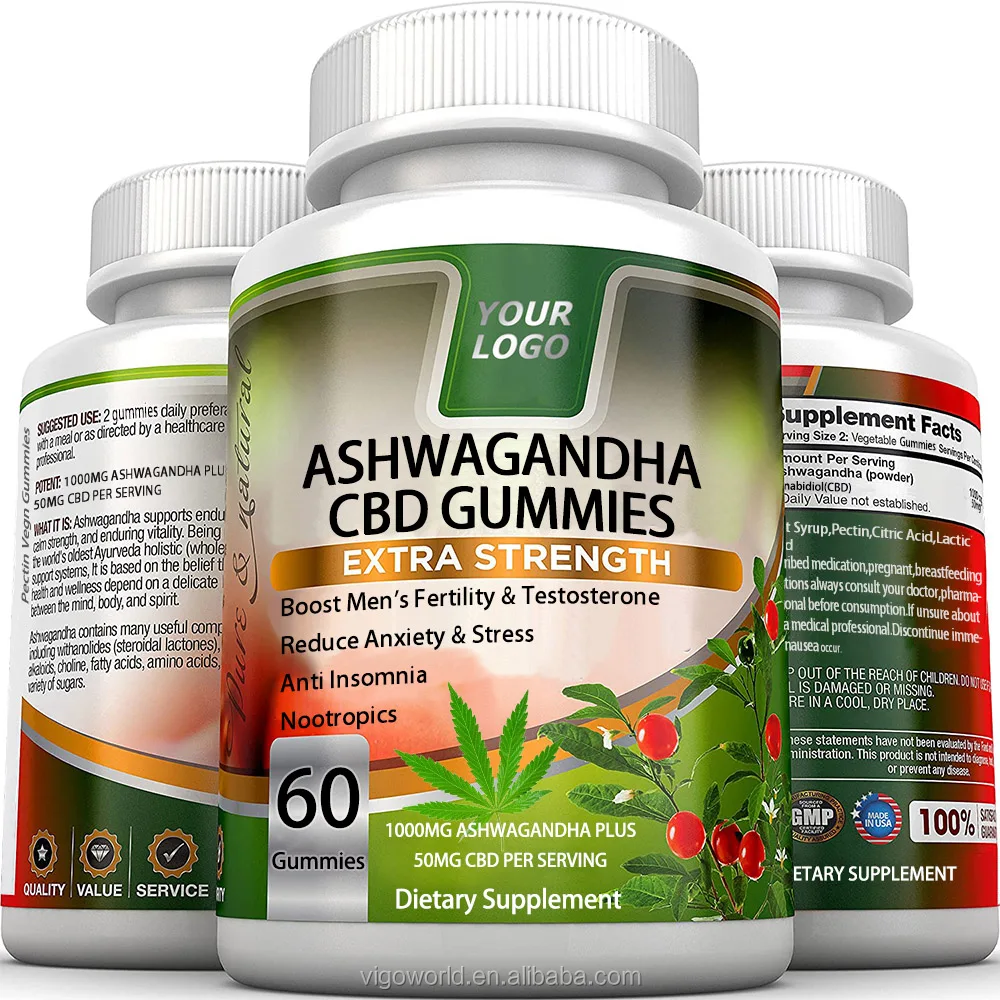 Organic Ashwagandha Ksm 66 Root Extract Immune Booster Supplement Cbd