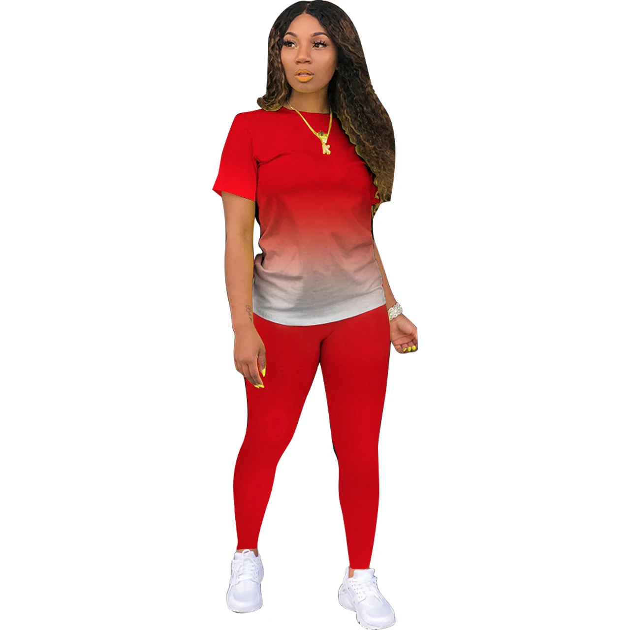 

Long Sleeve Active Jogger Women Outfit Track Suit Yoga 2 Piece Sets Gym Tracksuit, As picture