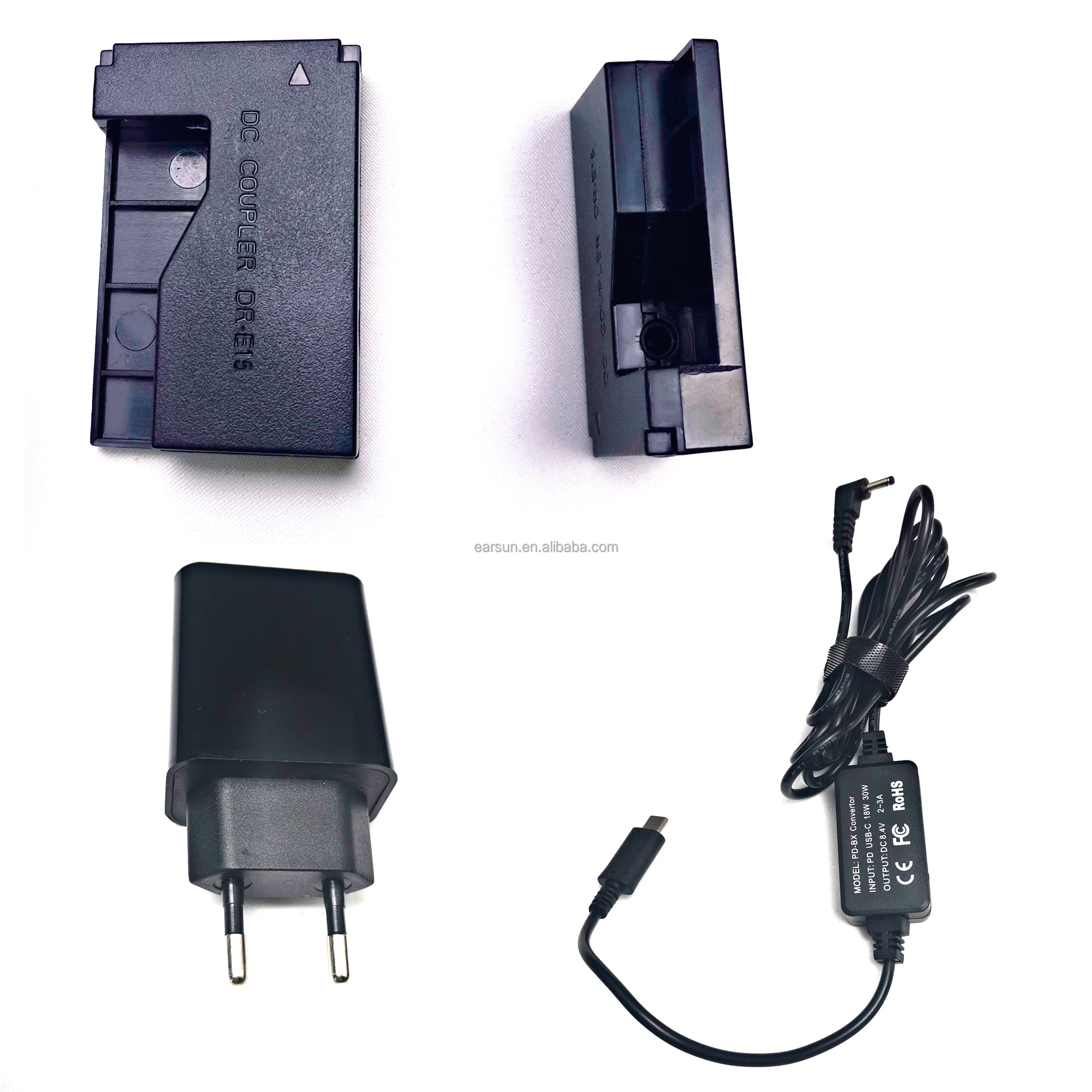 

Free shipping DR-E15 DRE15 LP-E15 DC Coupler + Power Cable for Canon EOS Rebel SL1,100D DSLR Cameras, Black