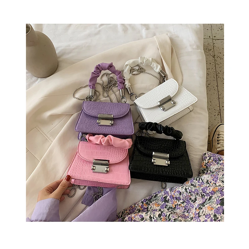 

Crocodile Pattern Crossbody Bags For Women Fashion Small Folds Strap Shoulder Bag Female Handbags And Purses Sac A Main Femme, Customized color