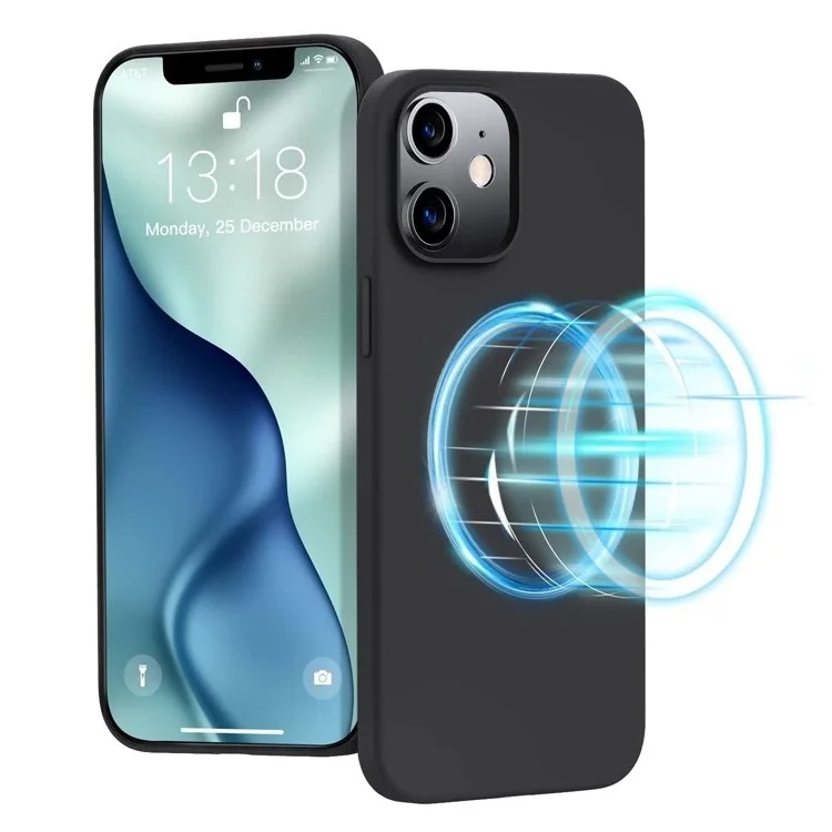 

Hot Sale Fashion Customer Logo Shockproof Liquid Silicone With Magnetic Ring For Iphone 13 Pro Phone Case