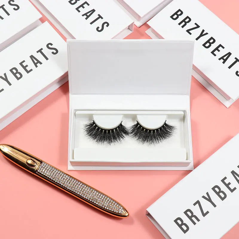 

wholesale custom eyelash packaging false eyelashes classic natural full strip silk 3d lashes vendor