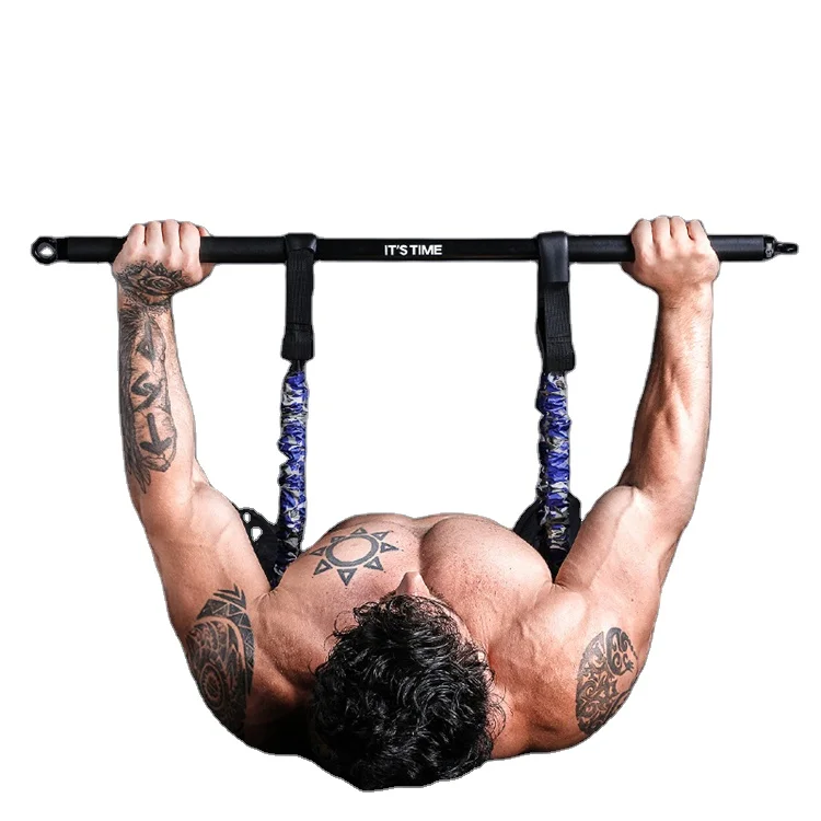 

Adjustable Chest Expander Bench Press Suspension Trainer Pull Up Resistance Bands Powerlifting Belt With Workout Bar, Oem