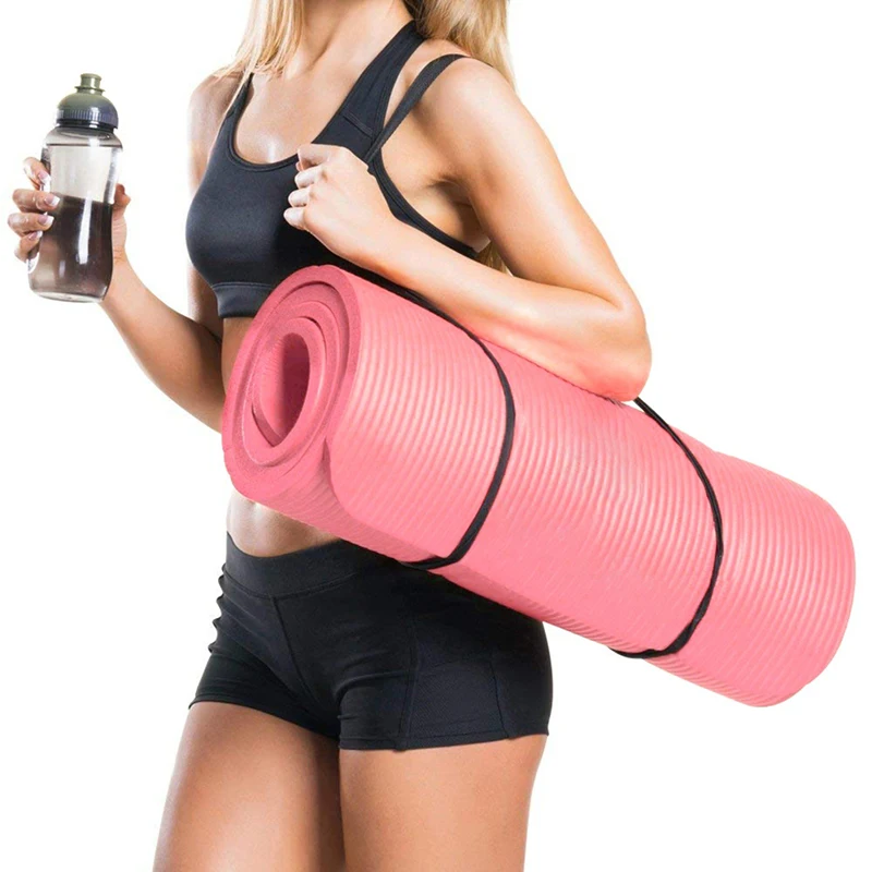 

Amazon Men Fitness Mat Large Size Non Slip Thickening Custom Environmentally Friendly Nbr Pilates Yoga Mat, Purple + blue + gray + black + pink