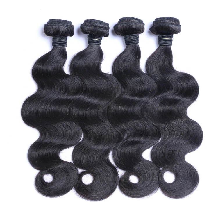 

Highknight Human Hair Extension Indian Cuticle Aligned Hair Body Wave Virgin Human Hair Bundles With Lace Closure Unprocessed