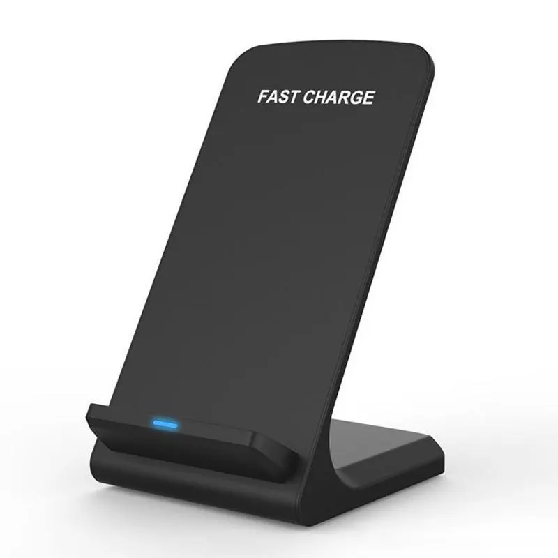 

Wireless Charger for iPhone X 8 XS 10W Qi Wireless Charging for Samsung Galaxy S8 S9 S7 Edge Qi USB 2 Coils Wireless Charger, Black