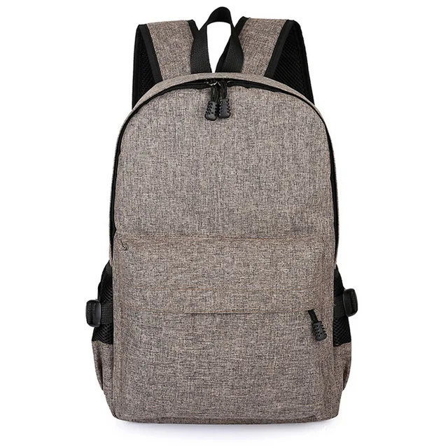 

New Trendy Simple Lightweight Student Schoolbag Men Travel Laptop Outdoor Sports Black Grey Bags Mini Cotton Canvas Backpack, Black,deep gray, light gray, pink, blue, sky blue