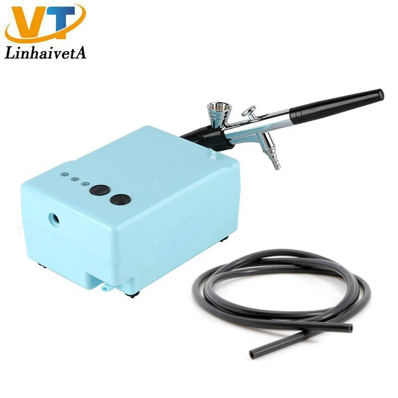 
AC 10SD162 Beauty air brush gun makeup set mini cake airbrush machine kit 