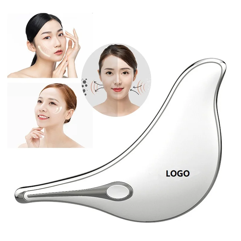 

2021 New Product Face Care Massage Tool Guasha Wrinkle Remover Face Lift Anti Aging Facial Massager, White