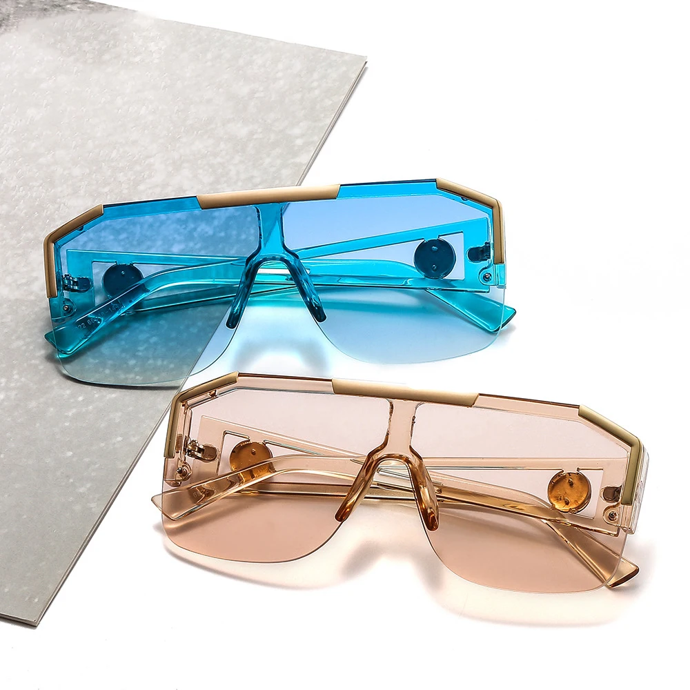 

One-piece lens Lion King decorative conjoined sunglasses European American sports women and men sunglasses