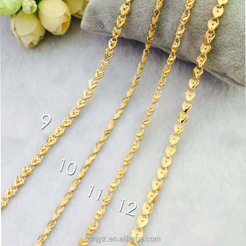 

Euro Coin Gold-Plated Brass Vacuum Plating Color-Preserving Gold Inverted Mold Women'S Necklace Fashionable And Generous