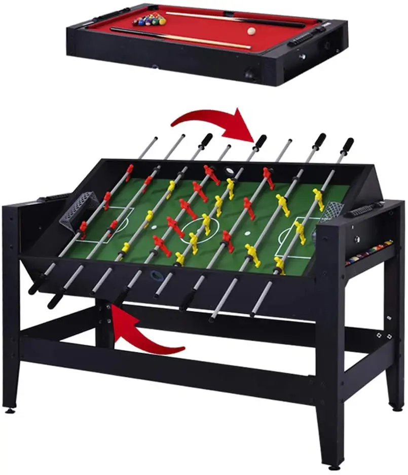 

Win.max Original 2-in-1, Rotating Game Table (Billiards and soccer table), Black
