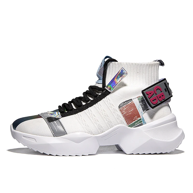 

New design plush breathable fashion sneakers men's sports shoes, Optional