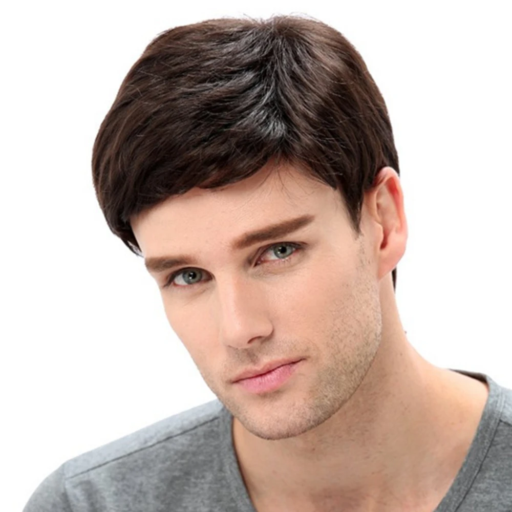 

Synthetic European And American Style Handsome Fluffy Short Wig for Men