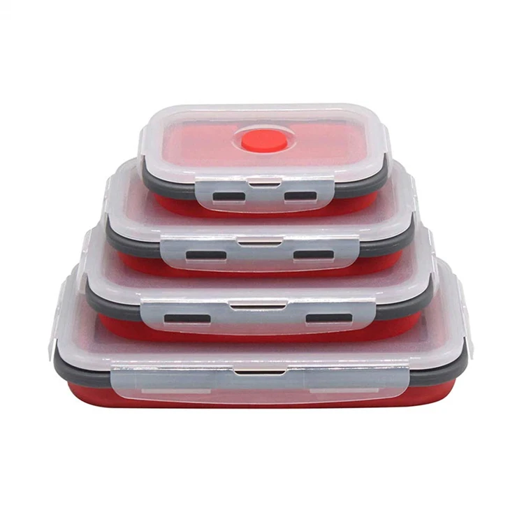 Conjunto De 4 Contenedores De Almacenamiento Con Tapa Hermética De