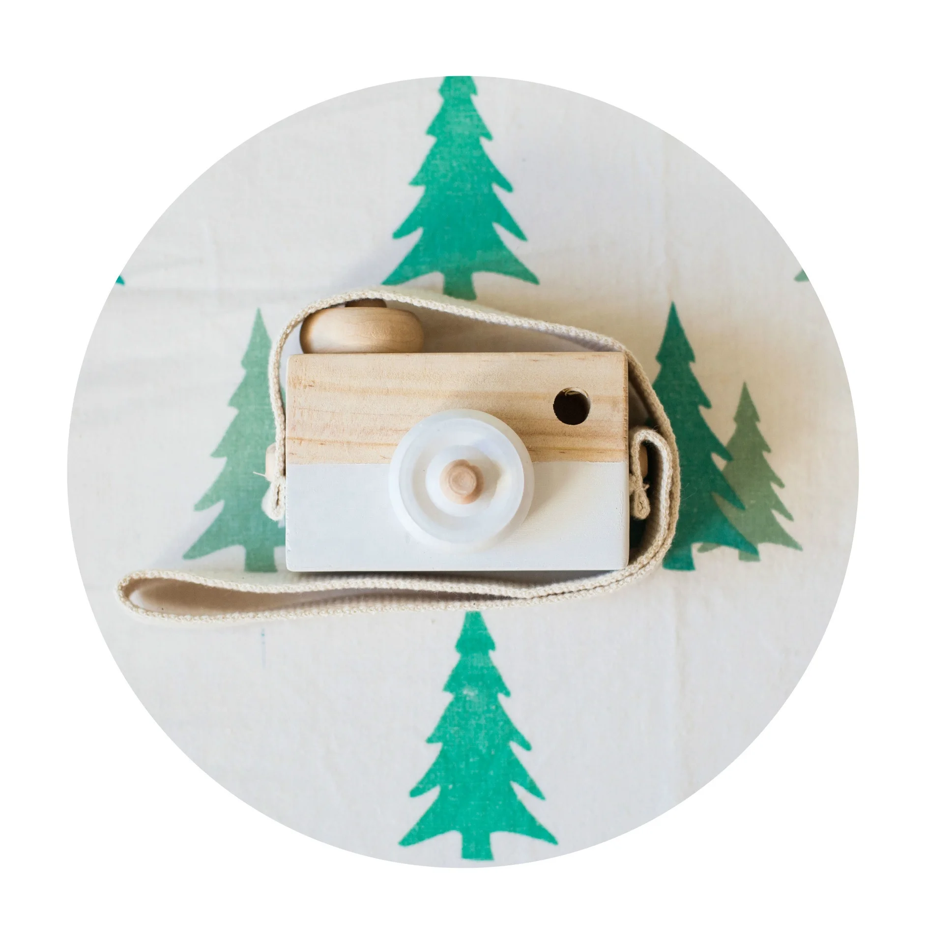 

Original wooden camera toy creative decoration neck hanging children's toys photo props decoration