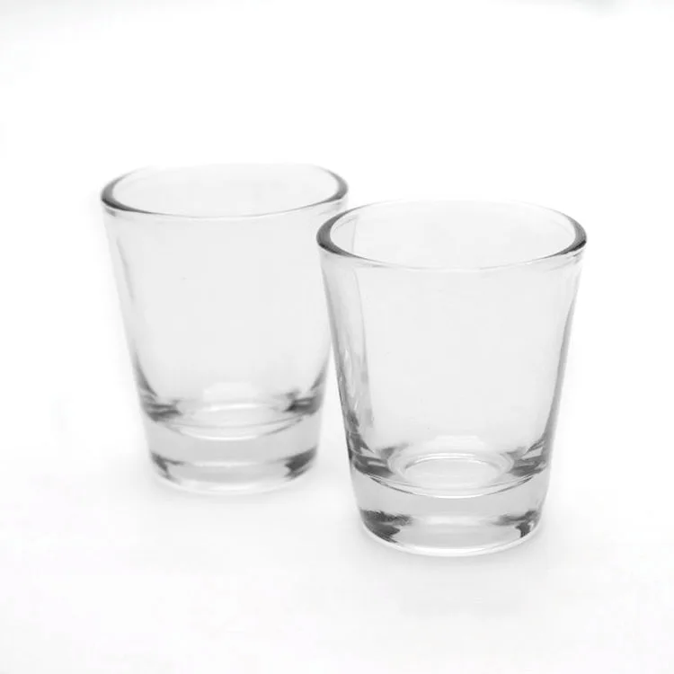 

bar products 1.5 oz shot glasses sets with heavy base clear