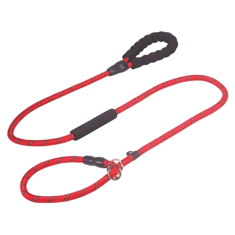 

Wholesale Adjustable Reflective Version P Pet Chain 180Cm Nylon Round Dog Rope Pet Leash For Pet Walking And Hiking, Black/red/blue/green or custom