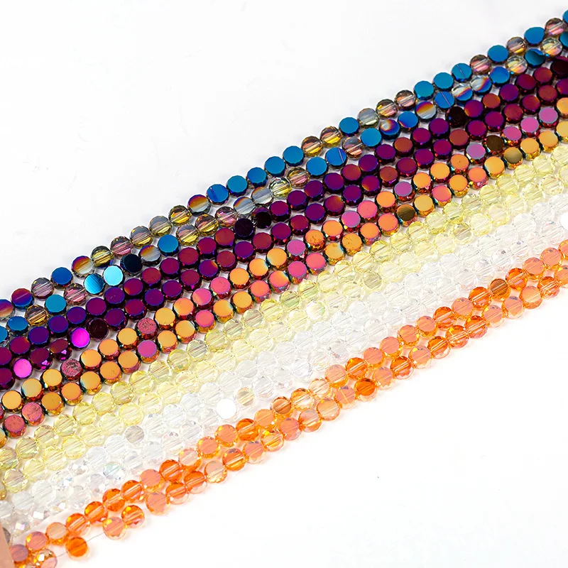 

6/8mm Wholesale Cheap Fashion Colorful Loose Stone Glass Cut DIY Crystal Beads For Jewelry Making DIY Handmade Crafts