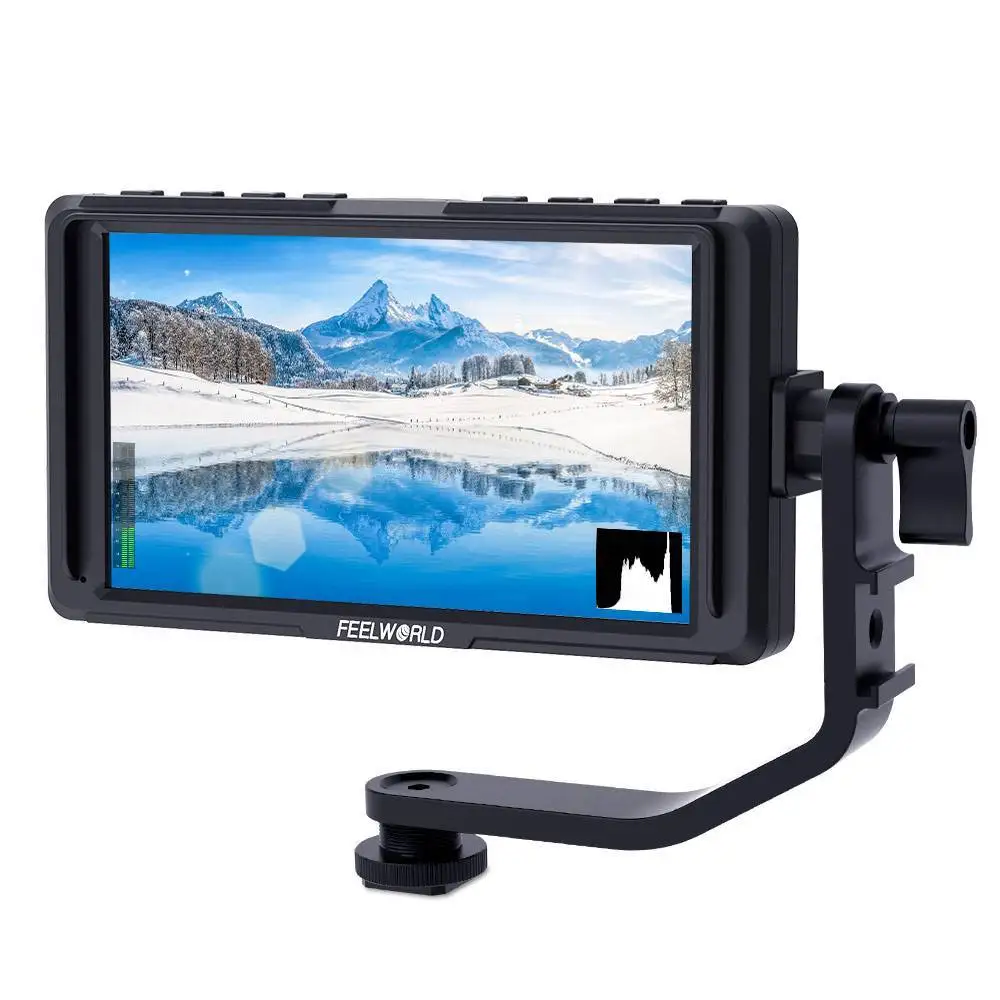 

FEELWORLD F5 5 Inch Small 4K HDMI DSLR On Camera Monitor Full Hd 1920X1080 Peaking Assist DC Out