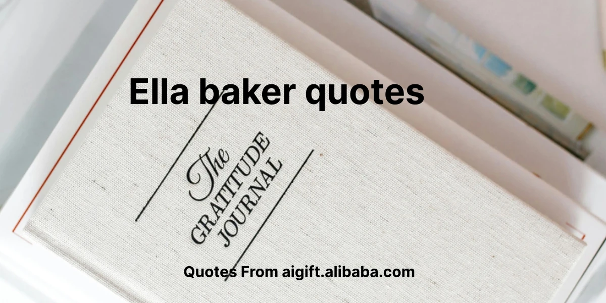 ella baker quotes