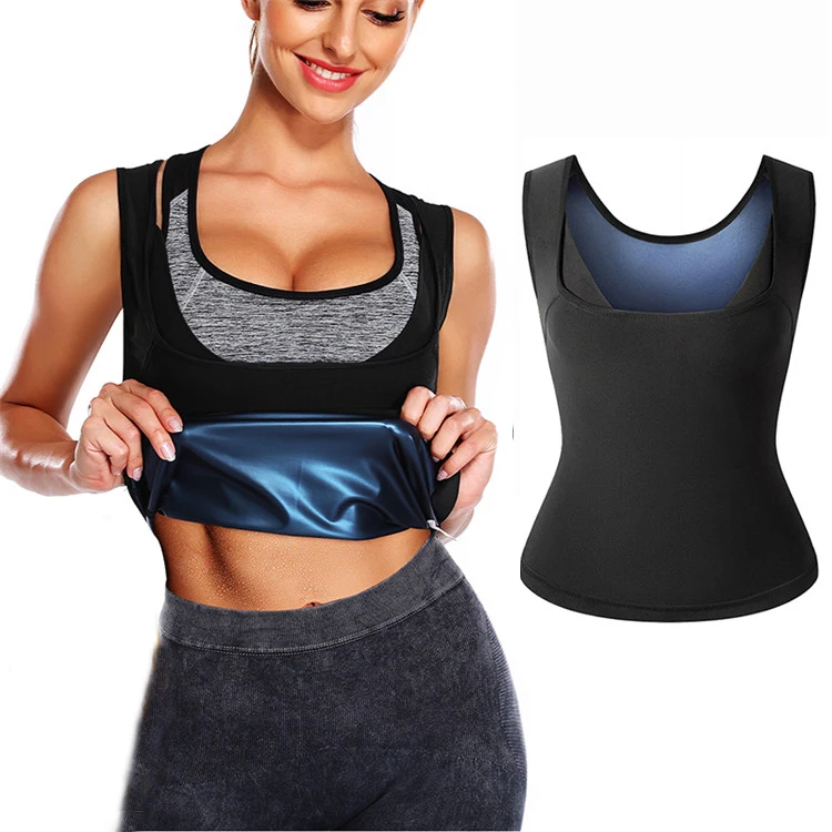 

Women Men Sweat Body Shaper Workout Tank Tops Sauna Vest For Weight Loss Shaper Sauna Jacket, Shown