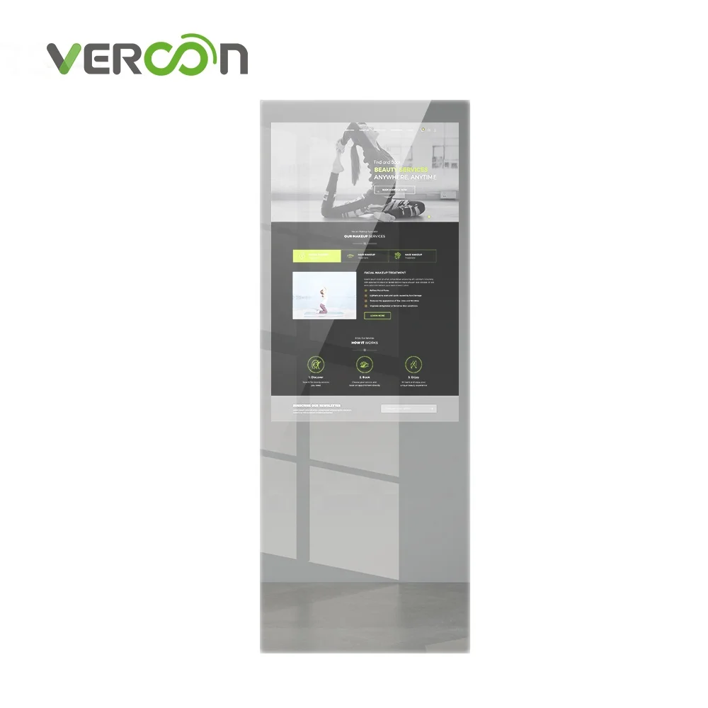 

Home Workout Standing Fitness Room Magic Mirror with Touch Sreen