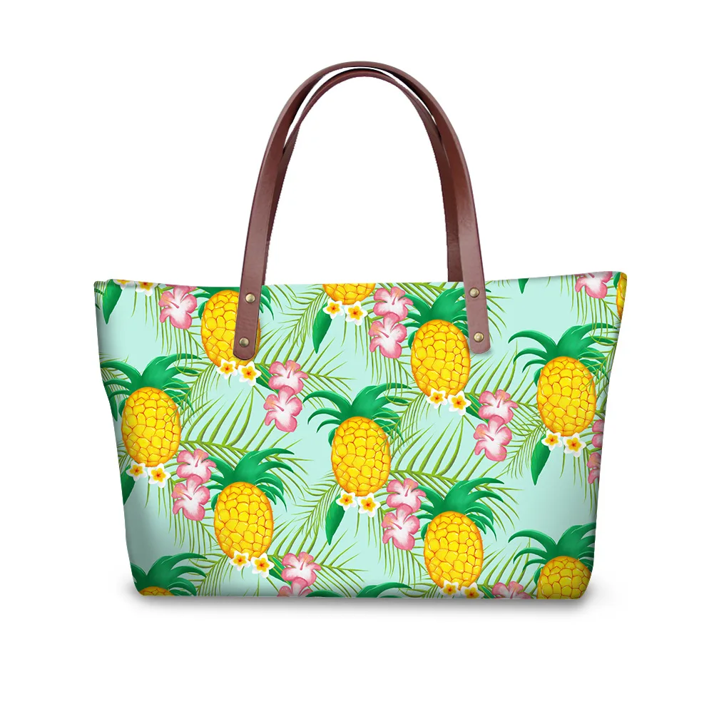 

Fashion multifunctional Trendy Handbags For Women fruit pattern Designs Neoprene Shoulder Bag Top Handle Satchel Bag For Work
