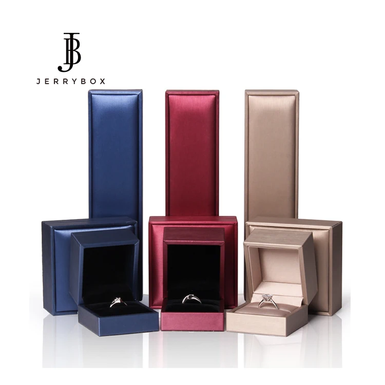 

Custom Logo PU Leather Jewellery Jewelry Ring Bangle Chain Necklace box