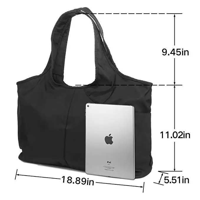 ZOOEASS Women Fashion Large Tote Shoulder Handbag Waterproof Tote Bag Multi-function Nylon Travel Shoulder 