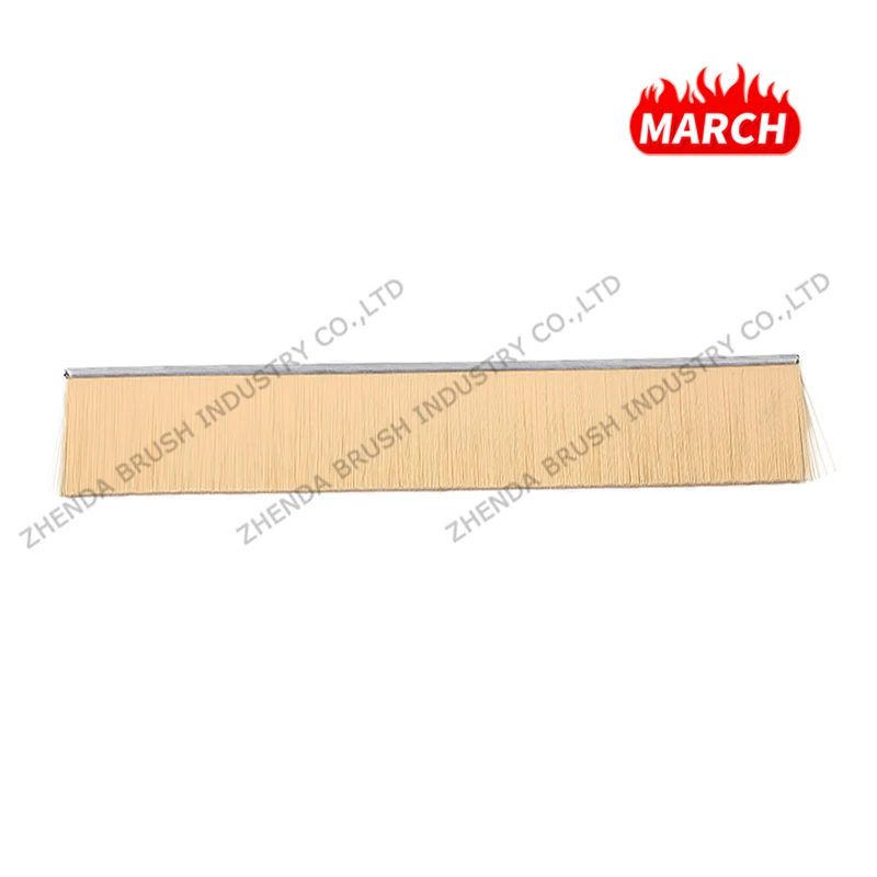 New ZD Customized Sisal Material Brush Strip with Galvanized Base for Wood Polishing 3 Months Warranty