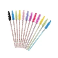 

Disposable crystal Glitter handle mascara brush for eyelash extension micro brushes wand