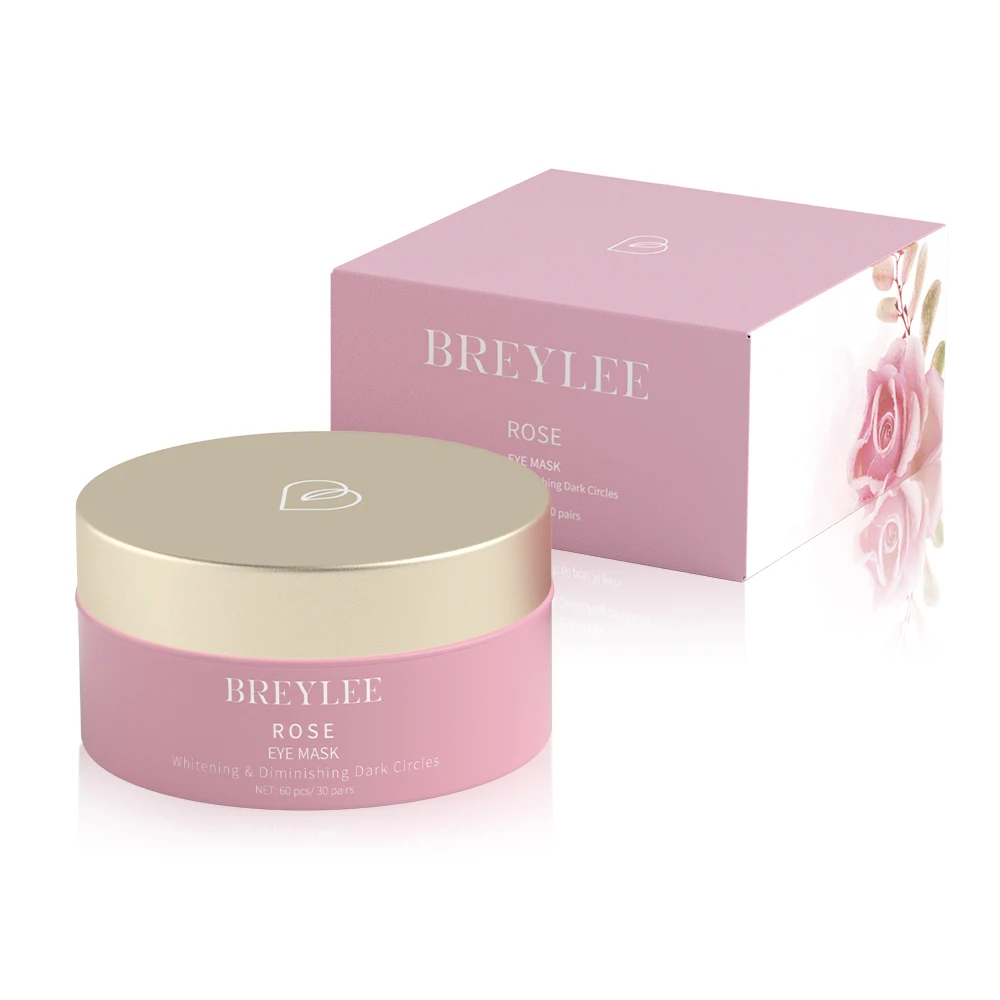 

BREYLEE natural rose nourishing diminishing dark circles eye mask gel patch Brightening Anti Wrinkle Gel Eye Mask