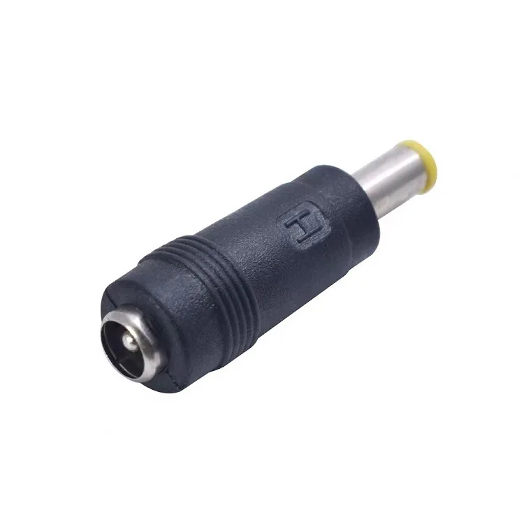 

DC Power Jack 5.5 x 2.1mm Female To 6.5 4.8 4.4 4.0 3.5 3.0 2.5 2.1 1.7 1.35mm Male DC Plug Connectors, Black