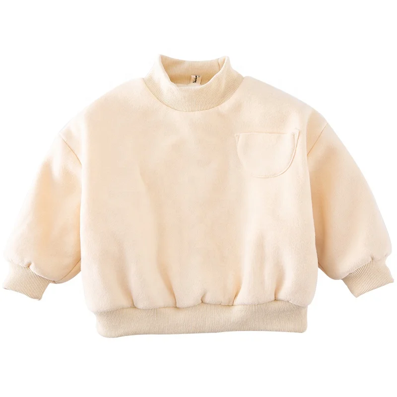 

kids clothing of winter thicken pullover with velvet children sweatershirt boys and girls warm jumper, As pic