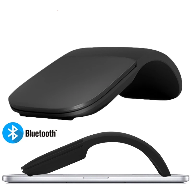 

Silent Blue tooth 4.0 Mouse Wireless Arc Touch Roller Mice Ultra Thin Laser Foldable Mouse