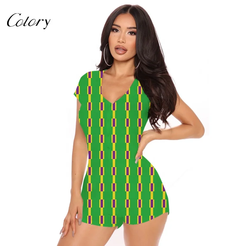 

Colory Onesie For Women Short Sleeve Designer Oneies Womens Romper Summer, Customized color